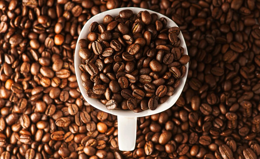 Arabica vs Robusta coffee beans comparison chart